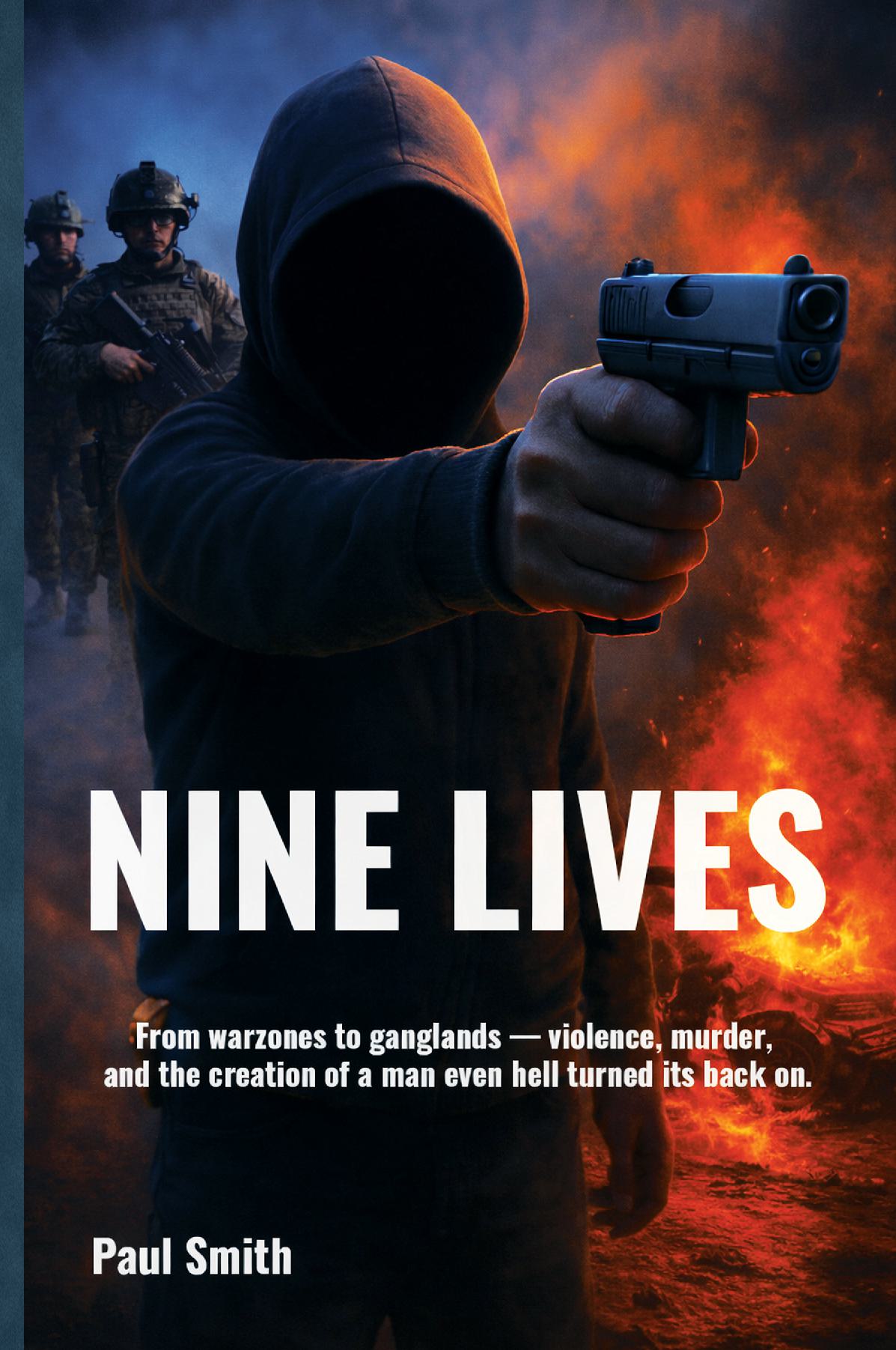 Nine Lives by Paul Smith British military thriller book cover